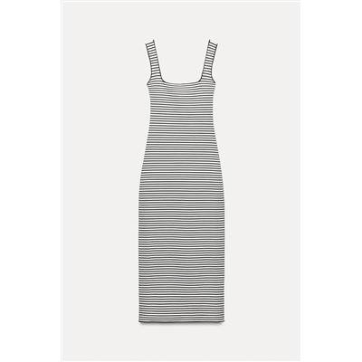 STRETCH KNIT MIDI DRESS