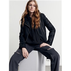 Kapuzenjacke aus Sweatjersey