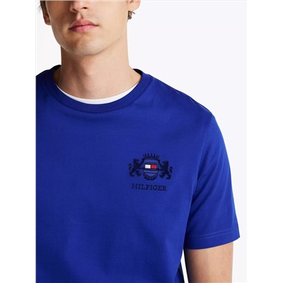 Embroidered Flag Crest T-Shirt
