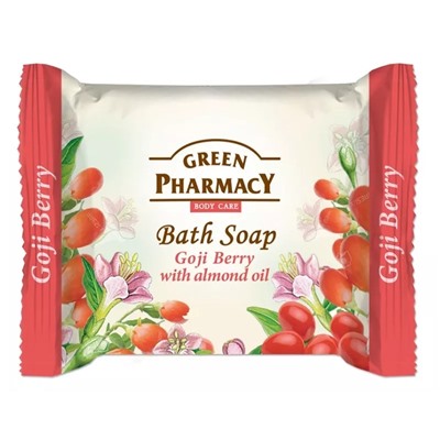 Твердое мыло Greenpharmacy с маслом годжи и миндалем 100 гр
