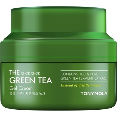 TONYMOLY THE CHOK CHOK GREEN TEA GEL CREAM Увлажняющий гель-крем с экстрактом зелёного чая 60мл