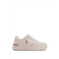 U.S. Polo Assn. ALKAZ 3PR Bej Kadın Sneaker