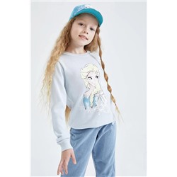 Defacto Kız Çocuk Frozen Bisiklet Yaka Kazak Y4675A622WN