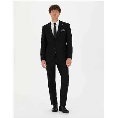 Siyah Slim Fit Takım Elbise