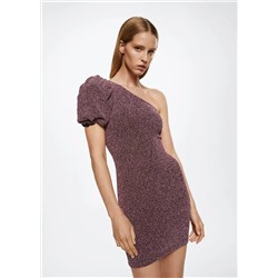 Vestido textura brillante -  Mujer | MANGO OUTLET España