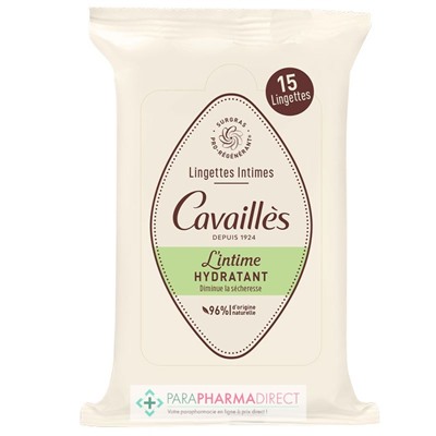 Cavaillès L'Intime Hydratant - 15 Lingettes Intimes