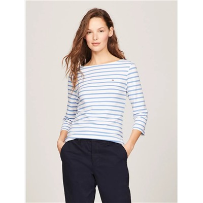 Tommy Hilfiger Stripe Boatneck T-Shirt