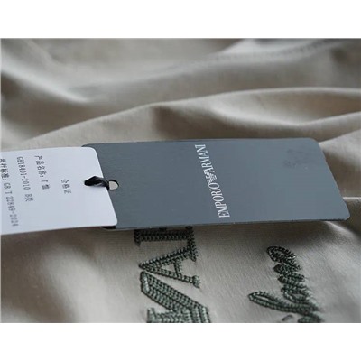 Мужская футболка с вышитым логотипом на груди, экспорт  ❤️ Empori*o Arman*i