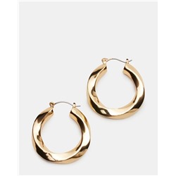 Medium Twisted Hoops