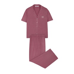 Pijama camisero Capri rosa
