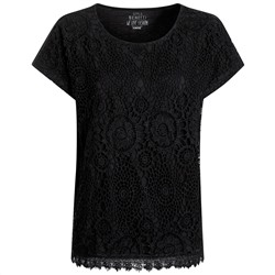 Damen T-Shirt mit Front aus Spitze