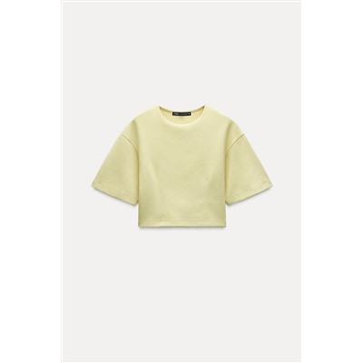 INTERLOCK CROP TOP