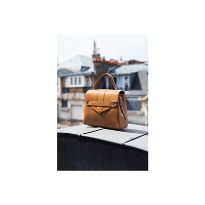 Bandolera de piel Leni Camel