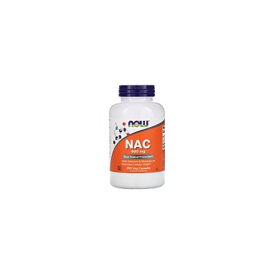 NOW NAC-Acetyl Cysteine 600 mg, 250 капс.