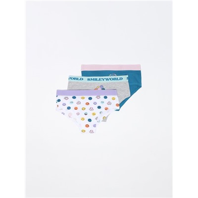 PACK OF 3 SMILEY® PRINT BRIEFS