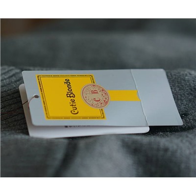 Cuti*e Blond*e ( испанский бренд 🇪🇸 ) женский пуловер с жаккардовой надписью на спине, экспорт
