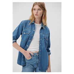 Mavi Jenny Gold Jean Gömlek Regular Fit / Normal Kesim 122245-32530