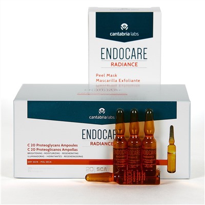 Endocare Radiance C20 Proteoglicanos 30 Ampollas PACK Regalo Endocare Peel Mask 5 unidades