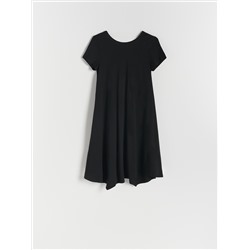 Asymmetric midi dress
