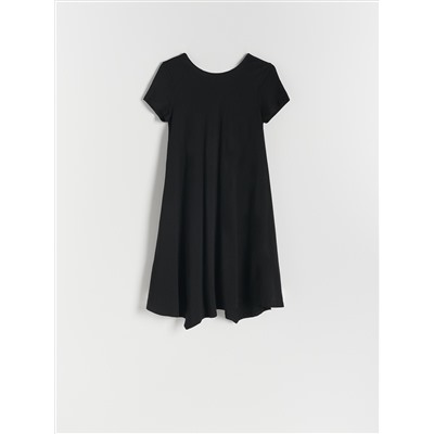 Asymmetric midi dress