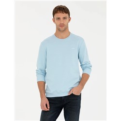Açık Mavi Regular Fit Sweatshirt