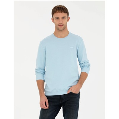 Açık Mavi Regular Fit Sweatshirt