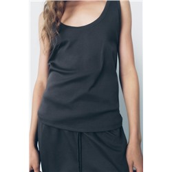 STRAPPY MERCERISED THREAD TOP