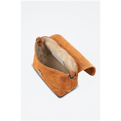 Bandolera de piel Albertina - Camel