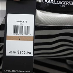 Повседневная хлопковая футболка в полоску KARL LAGERFEL*D ОРИГИНАЛ!