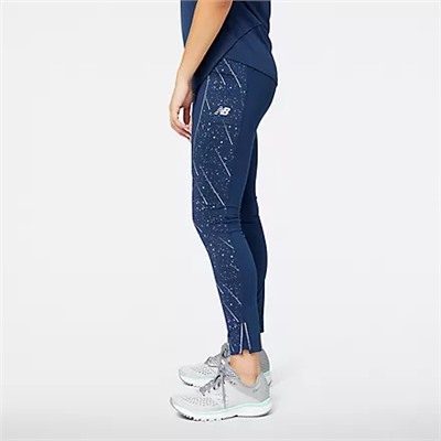 Women's Reflective Print Impact Run Heat Tight