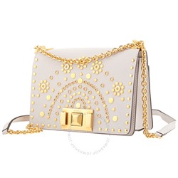 FURLA Ladies Mimi Mini Studded Crossbody Bag - Lino G