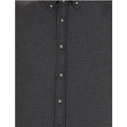 Siyah Regular Fit Uzun Kollu Gömlek