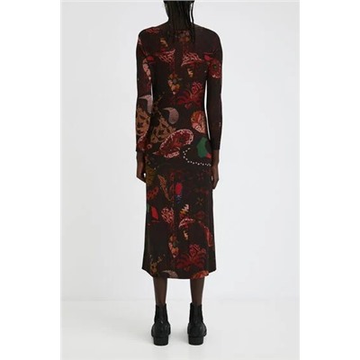 Vestido largo paisley