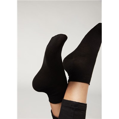 Kurze Baumwollsocken ohne Rand
