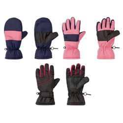 CRIVIT® Skihandschuhe Mädchen, verstärkte Handflächen