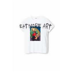 Camiseta arty "Eat More Art"