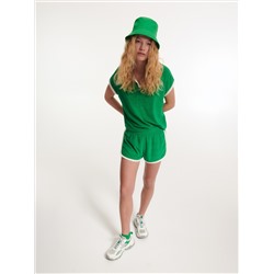 Shorts aus Frottee-Jersey