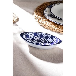 Rêve Bleu Brest New Bone China Oval Kulplu Tabak