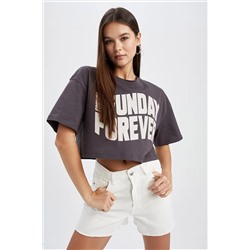 Defacto Coool Oversize Fit Baskılı Kısa Kollu %100 Pamuk Tişört Z2176AZ23SM