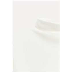 MERCERISED WOOL BLEND T-SHIRT