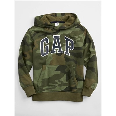 Kids Camo Gap Logo Pullover Hoodie