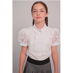 Нарядная блузка для девочки с коротким рукавом Happyfox