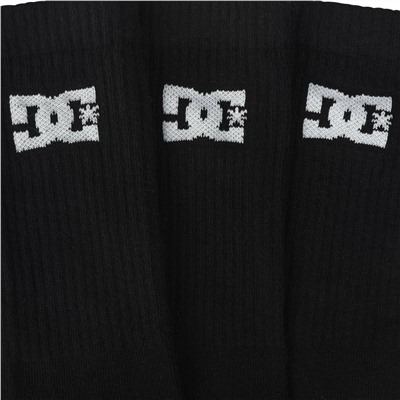 DC Shoes Sport Crew Unisex Socken 3 Paar schwarz DC-02 CREW