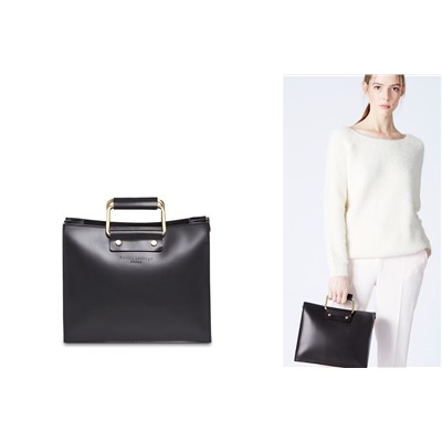 Bolso de piel Gari Negro
