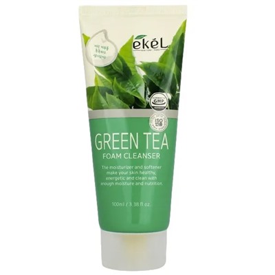 [EKEL] Пенка для лица нежная ЗЕЛЕНЫЙ ЧАЙ Green Tea Foam Cleanser, 100 мл
