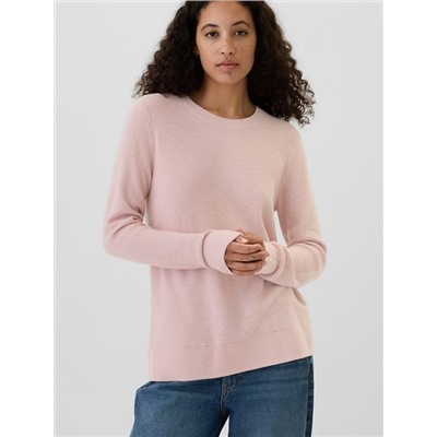 Textured Crewneck Sweater