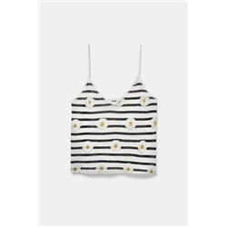 Camiseta tirantes margaritas