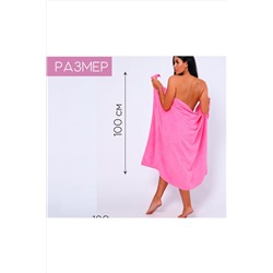 Полотенце банное махровое Софатекс 100х180 для ванны и душа НАТАЛИ #1019139