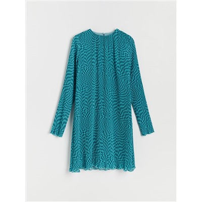 Midikleid Plisseestoff