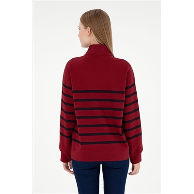 Kadın Bordo Sweatshirt